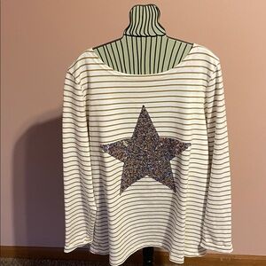 Long sleeve jersey material shirt